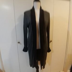 White and Warren Mixed Media Cardigan